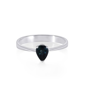 VITOPOULOS Ring White Gold 18Ct With Sapphire