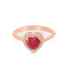 VITOPOULOS Ring Rose Gold 18Ct With Stones