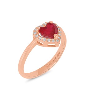 VITOPOULOS Ring Rose Gold 18Ct With Stones