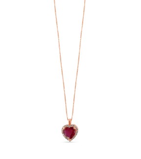 VITOPOULOS Woman Necklace Rose Gold 18CT With Stones