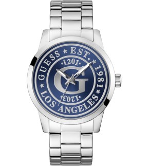 Ρολόι GUESS Collegiate Με Ασημί Ατσάλινο Μπρασελέ GW0888G1