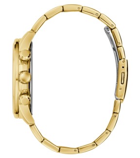 Ρολόι GUESS Walker Με Πολλαπλές Ενδείξεις Και Κίτρινο Χρυσό Ατσάλινο Μπρασελέ GW0900G3