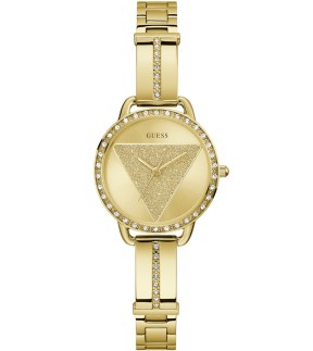 Ρολόι GUESS Tri Bellini Με Κίτρινο Χρυσό Ατσάλινο Μπρασελέ GW0914L2