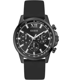 Ρολόι GUESS Walker Με Πολλαπλές Λειτουργίες Και Μαύρο Καουτσούκ Λουράκι GW0913G3