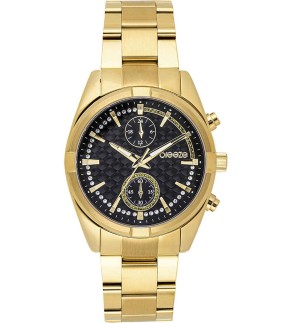 BREEZE Starlight Chronograph Yellow Gold Stainless Steel Bracelet 212501.2