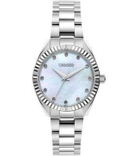 Ρολόι BREEZE Estee Με Ασημί Ατσάλινο Μπρασελέ 612541.5