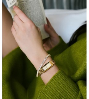BREEZE Edge Yellow Gold Stainless Steel Bracelet 212551.4