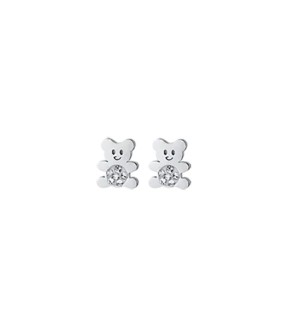 LUCA BARRA Kid Earrings Silver Stainless Steel JO116