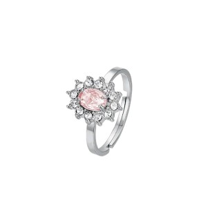 LUCA BARRA Silver Stainless Steel Ring ANK543