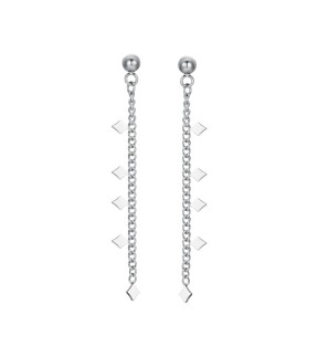 LUCA BARRA Earrings Silver Stainless Steel OK1351