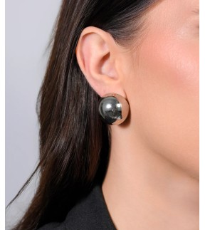 LUCA BARRA Earrings Silver Stainless Steel OK1391