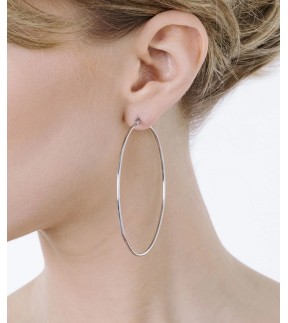 LUCA BARRA Earrings Silver Stainless Steel OK951