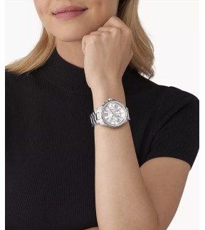 MICHAEL KORS Wren Chronograph Silver Stainless Steel Bracelet MK7429
