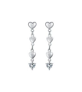 LUCA BARRA Earrings Silver Stainless Steel OK1423