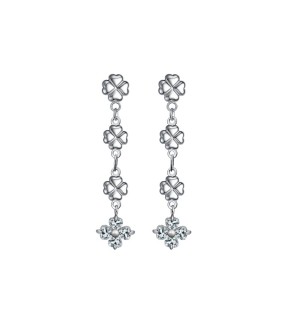 LUCA BARRA Earrings Silver Stainless Steel OK1420