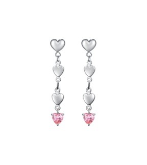 LUCA BARRA Earrings Silver Stainless Steel OK1422