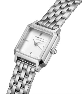 ROSEFIELD The Boxelle Silver Stainless Steel Bracelet BWSSS-B02