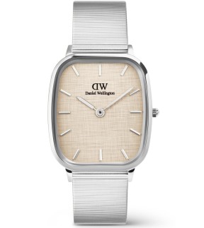 Ρολόι DANIEL WELLINGTON Marlon Wire Linen Με Ασημί Ατσάλινο Μπρασελέ DW00100812