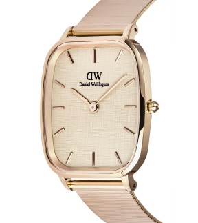 DANIEL WELLINGTON Marlon Wire Linen Rose Gold Stainless Steel Bracelet DW00100815