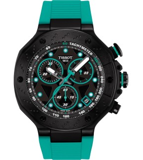TISSOT T-Race Chronograph Green Silicone Strap T1414173705101