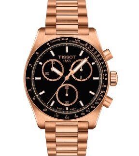 TISSOT PR516 Chronograph Rose Gold Stainless Steel Bracelet T1494173305100