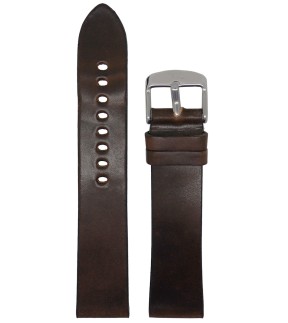 TZEVELION Brown Leather Strap 20mm