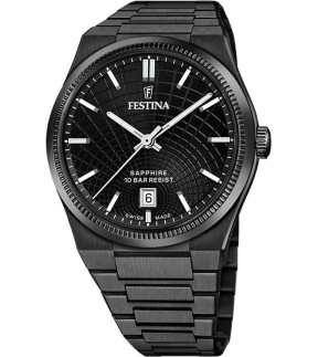 Ρολόι FESTINA Με Μαύρο Ατσάλινο Μπρασελέ F20080/1