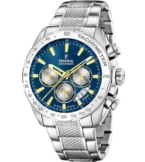 FESTINA Chronograph Silver Stainless Steel Bracelet F20668/5
