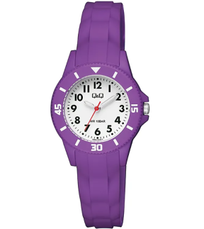 Q&Q Kids Purple Rubber Strap V26A-004VY