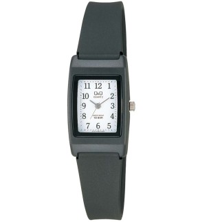 Q&Q Black Rubber Strap VP33J002Y