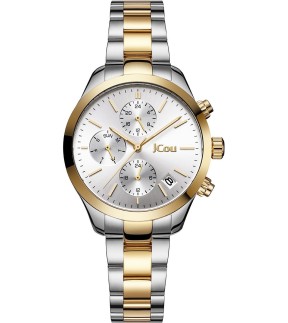 JCOU Aurora Yellow Gold-Silver Stainless Steel Bracelet JU19081-2