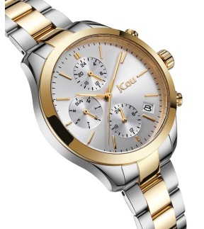 JCOU Aurora Yellow Gold-Silver Stainless Steel Bracelet JU19081-2
