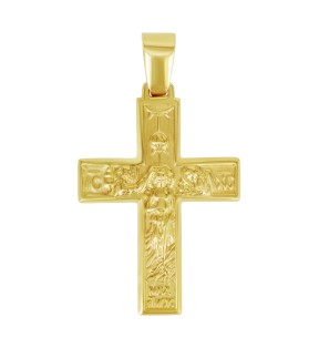 VITOPOULOS Cross Yellow-White Gold 14Ct