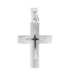 VITOPOULOS Cross White Gold 14Ct