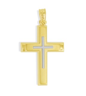 VITOPOULOS Cross Yellow-White Gold 14Ct