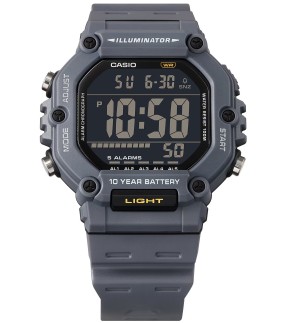 Ρολόι CASIO Collection Με Γκρι Καουτσούκ Λουράκι AE-1600H-8BVEF