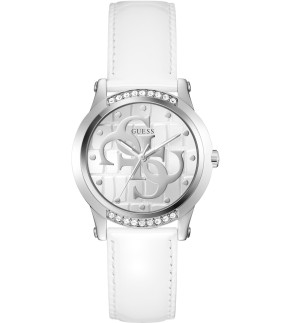 GUESS Annette White Leather Strap GW0860L3