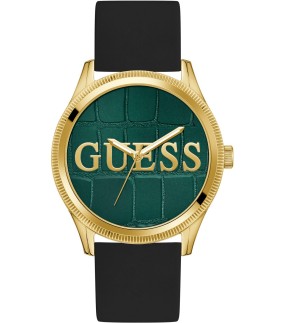 Ρολόι GUESS Reputation Με Μαύρο Καουτσούκ Λουράκι GW0887G2