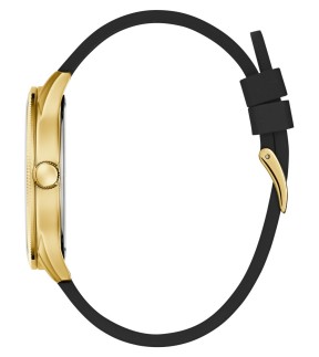 Ρολόι GUESS Reputation Με Μαύρο Καουτσούκ Λουράκι GW0887G2