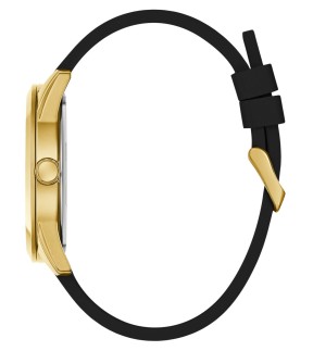 Ρολόι GUESS Elliot Με Μαύρο Καουτσούκ Λουράκι GW0894G2