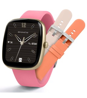 REFLEX Smartwatch Pink Silicone Strap RA50-2224-SET