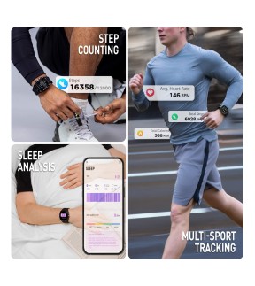 REFLEX Smartwatch Black Silicone Strap RA51-2225