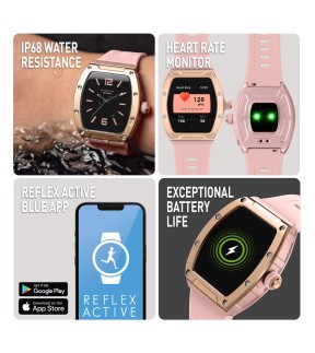 REFLEX Smartwatch Pink Silicone Strap RA52-2226