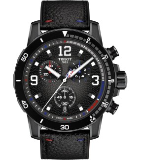 TISSOT Supersport NBA Special Edition Black Leather Strap T1256173706700