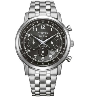 CITIZEN Eco-Drive Chronograph Silver Stainless Steel Bracelet CA4630-53E