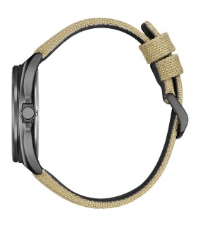 Ρολόι CITIZEN Eco-Drive Με Μπεζ Υφασμάτινο Λουράκι AW1575-08E