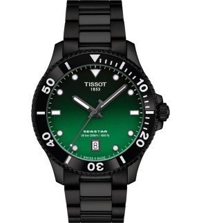 TISSOT Seastar 1000 Black Stainless Steel Bracelet T1204103309100