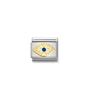 Nomination Classic Link Ατσάλι Ασημί Με Κίτρινο Χρυσό 18Κ 030285/65