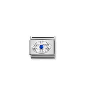 Nomination Composable Classic Link Stainless Steel Silver with Zircon 330304/43
