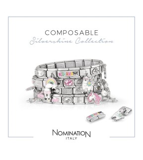 Nomination Classic Link Ατσάλι Ασημί Με Ασήμι 925 Kαι Ζιργκόν 330304/43